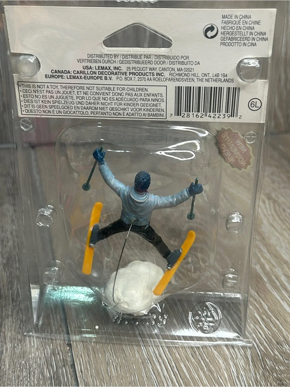 NWT Lemax Village Collection Wo-Hoo! Skier Figurine 42239 Retired